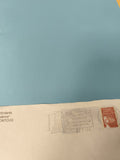 Ancienne enveloppe philatélie oblitérée Montcuq Marianne rouge collection