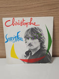 Vintage disque vinyle 45 tours Christophe ancien single rétro collection musique