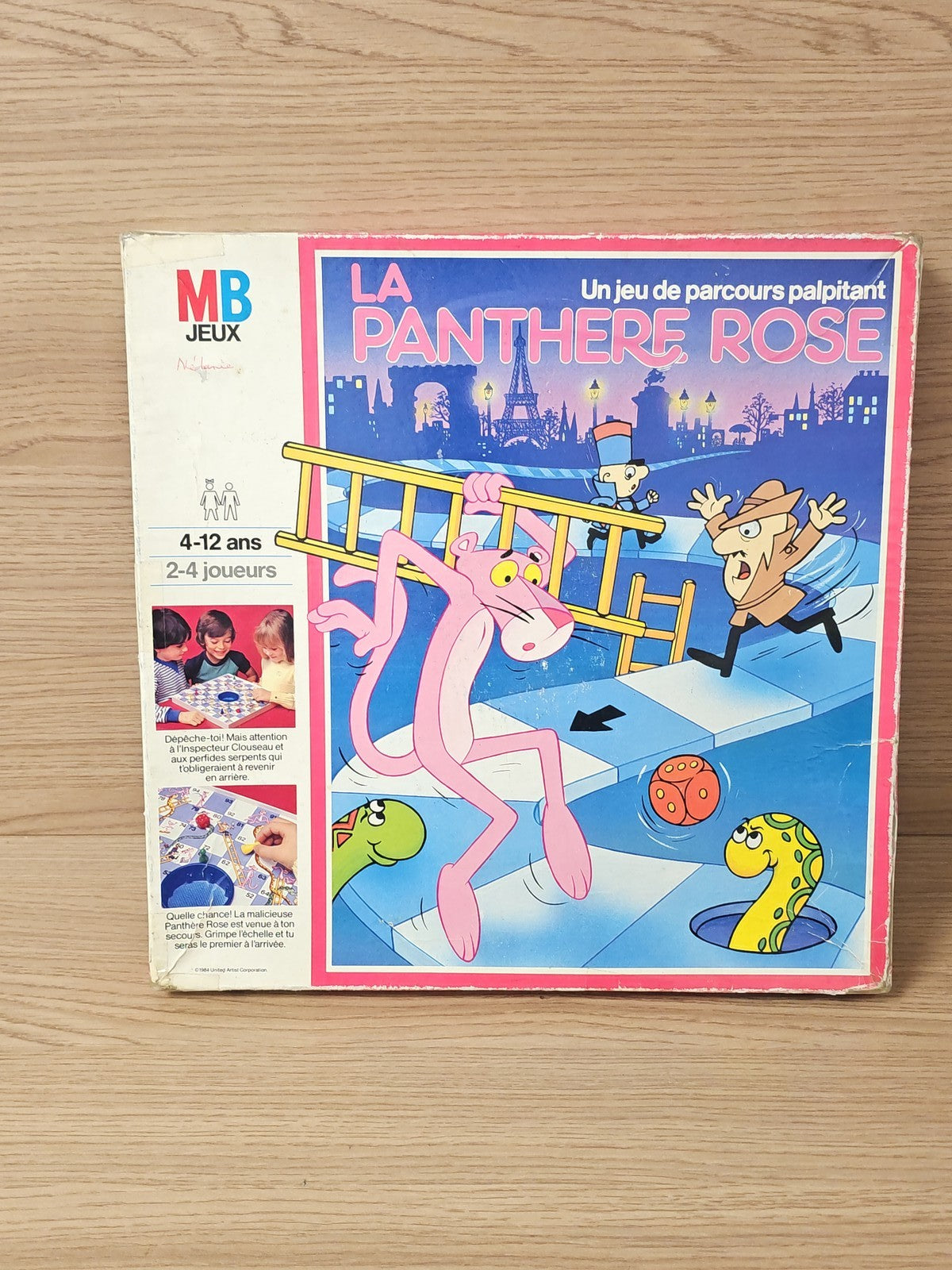Jeu de société vintage La Panthère Rose MB 1984 ancien rare collection rétro