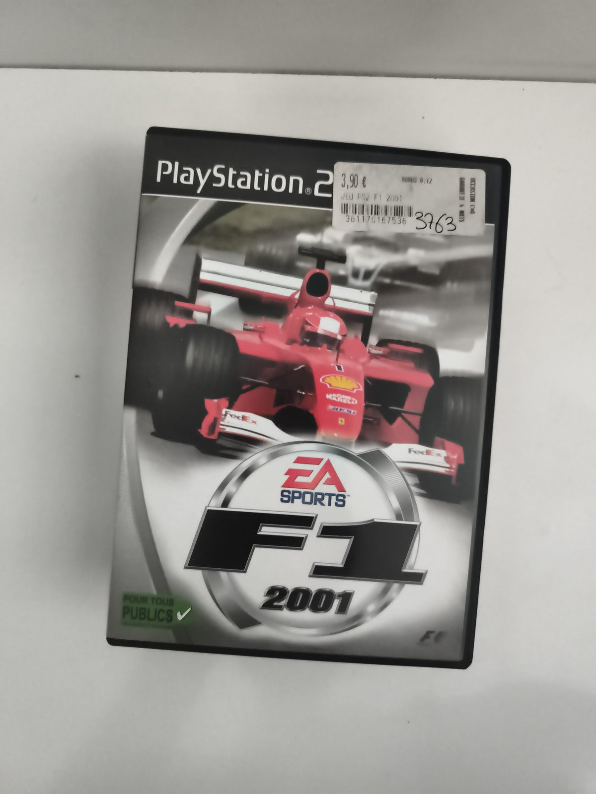 Jeu PlayStation 2 F1 2001 EA Sports Formule 1, boîte, jeu vidéo course PS2