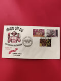 FDC Vietnam 1967 édification démocratie 3 timbres oblitérés Saigon