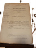 Vintage document administratif ancien Marseille années 1930-40 rapport subdivisi