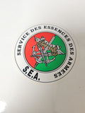 Vintage autocollant ancien Service des essences armées militaire collection rare