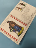 Enveloppe FDC Monaco timbres santons de Provence premier jour d?émission