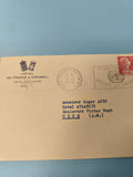 Ancienne enveloppe philatélie Hôtel de France Choiseul Paris 1956 timbre 15c