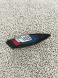 Pin's vintage bateau vedette police émaillé noir blanc bleu rouge (Ref 5)