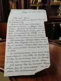 Lettre manuscrite ancienne 1940 WW2 Glasgow Seconde Guerre vintage