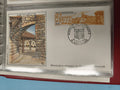 Enveloppe Premier Jour Monpazier FDC Bastide illustration couleur 1986