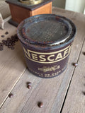 Boîte métal vintage Nescafé Nestlé ancienne déco café rétro collector