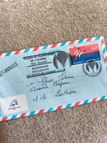 Lettre par avion Philatélie ballon Bicentenaire DDH France affranchissement 4,20