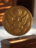 Bouton doré uniforme US, insigne militaire vintage, Great Seal Army