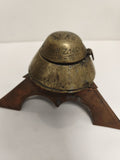 Ancien obus d’artisanat de tranchée WW1 HZ 140 sculpture militaire déco