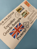 Enveloppe premier jour Exposition Grande-Bretagne timbres Channel Islands