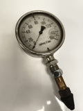 Manomètre ancien à cadran rond, appareil mesure pression eau vintage
