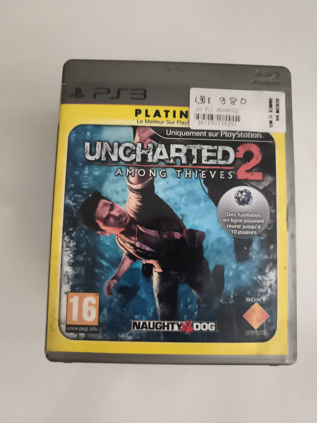 Jeu PS3 Uncharted 2 Among Thieves Platinum Sony sans notice Playstation
