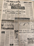 Ancien journal Sprinter OM Marseille football vintage années 50 rare collection