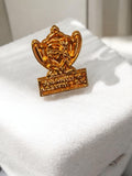 Pin's ancien Olympique de Marseille OM doré demi-finale Bastia vintage football