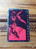 Carte Dragon Ball Z vintage Série 1, design rouge et noir, rare set ancien