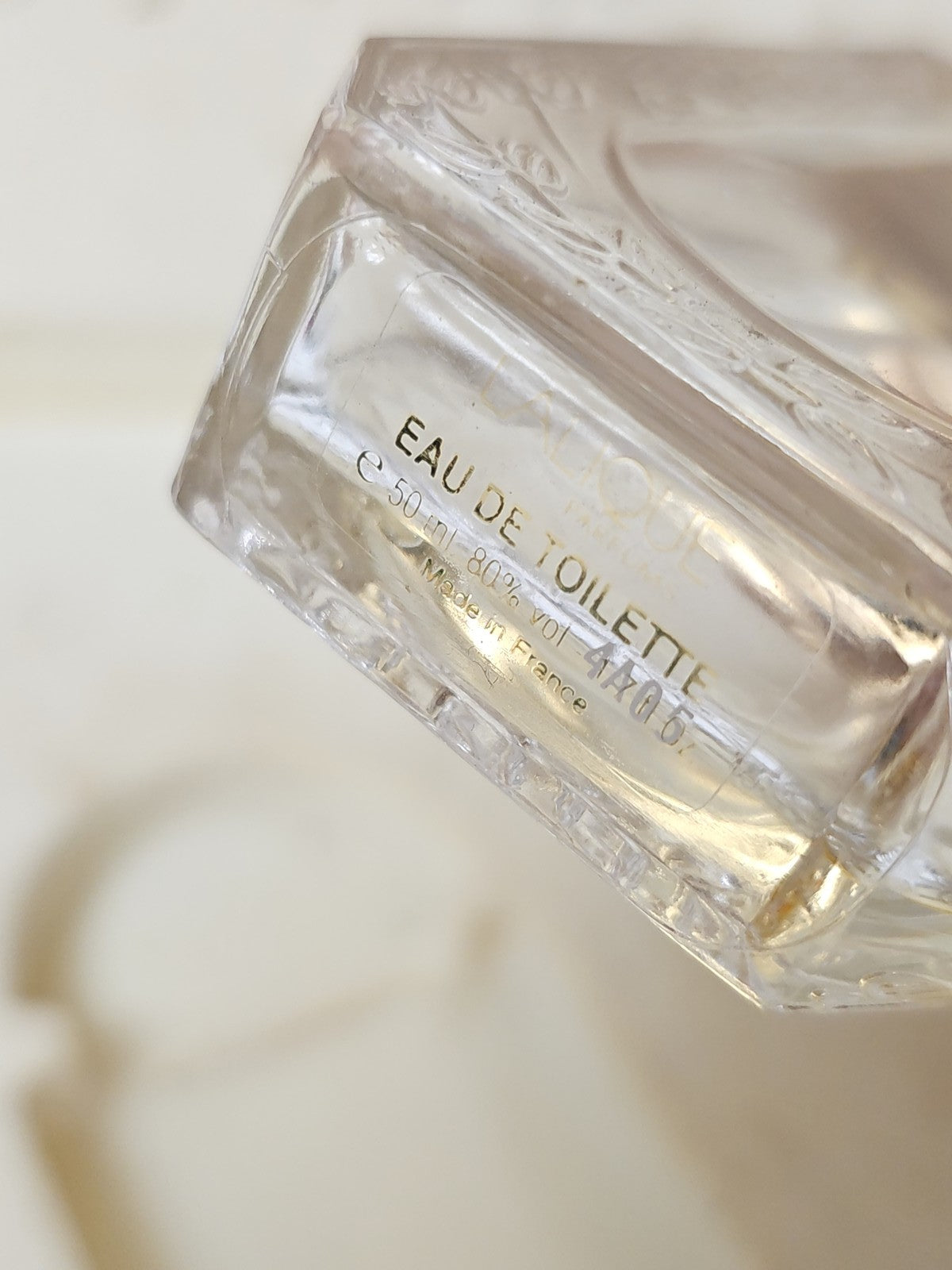 Coffret vintage vide Lalique pour parfums, rare ancien flacon collection rétro