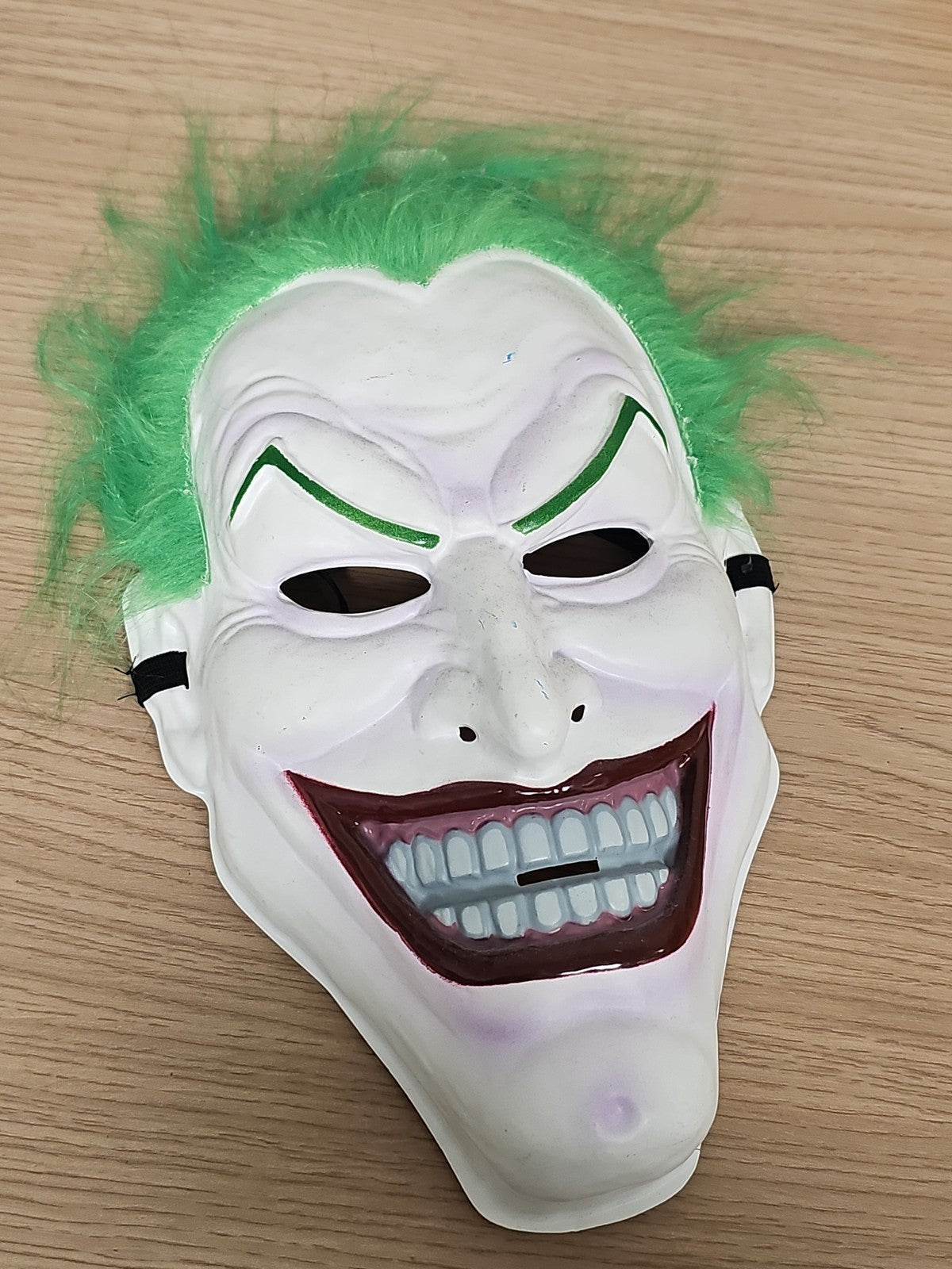 Masque Joker vintage cheveux verts cosplay Batman ancien style rue original