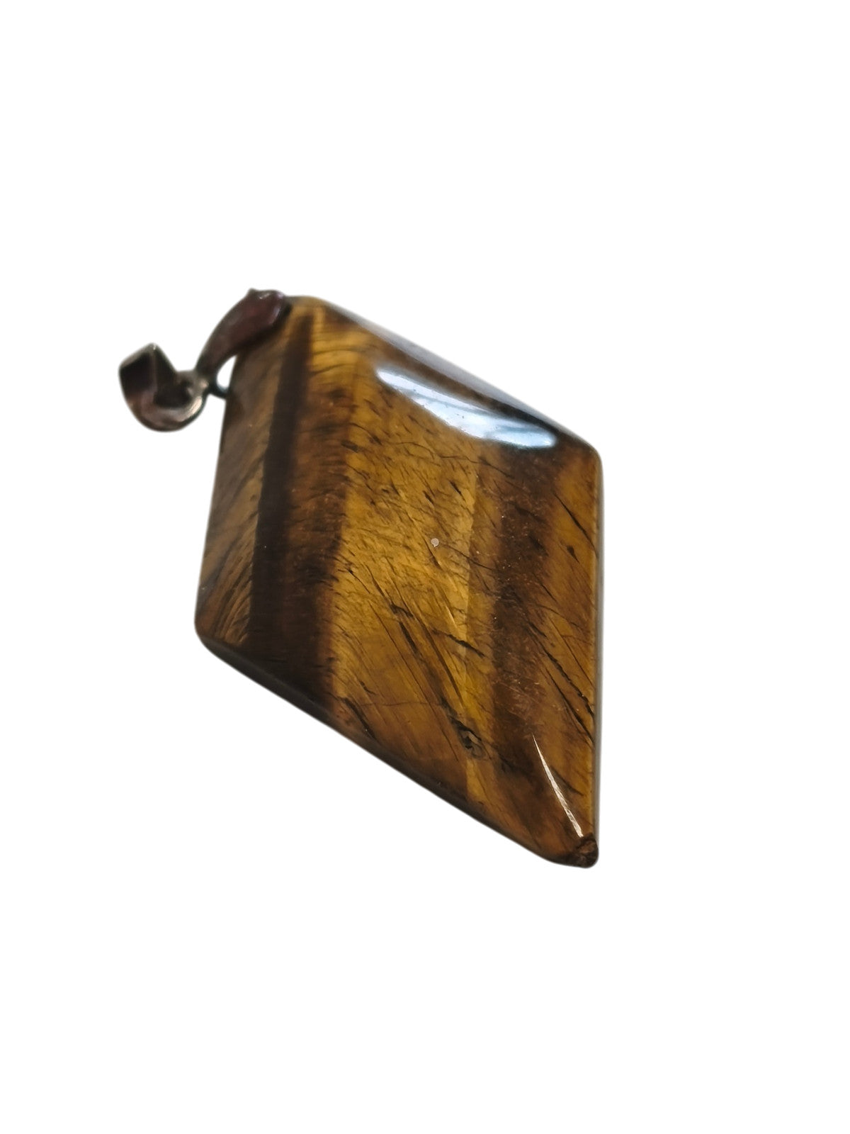 Gros pendentif pierre naturelle ?il de tigre pendentif pierre marron bijou femme
