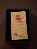 Document ancien Croix-Rouge Marseille dons, vintage humanitaire France archive