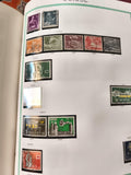 Timbres Suisse Helvetia oblitérés années 1950 lot philatélie album