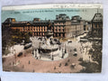 CPA Paris Place de la République panorama tramway colorisée début XXe