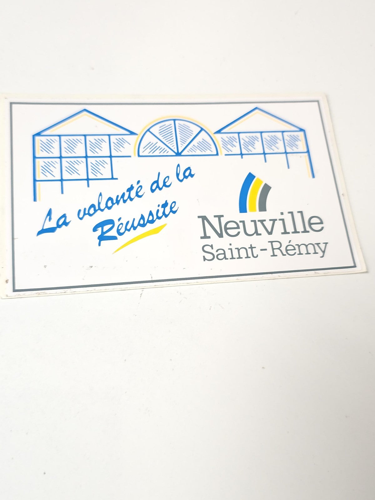 Vintage autocollant publicitaire Neuville ancien rétro grand format collection