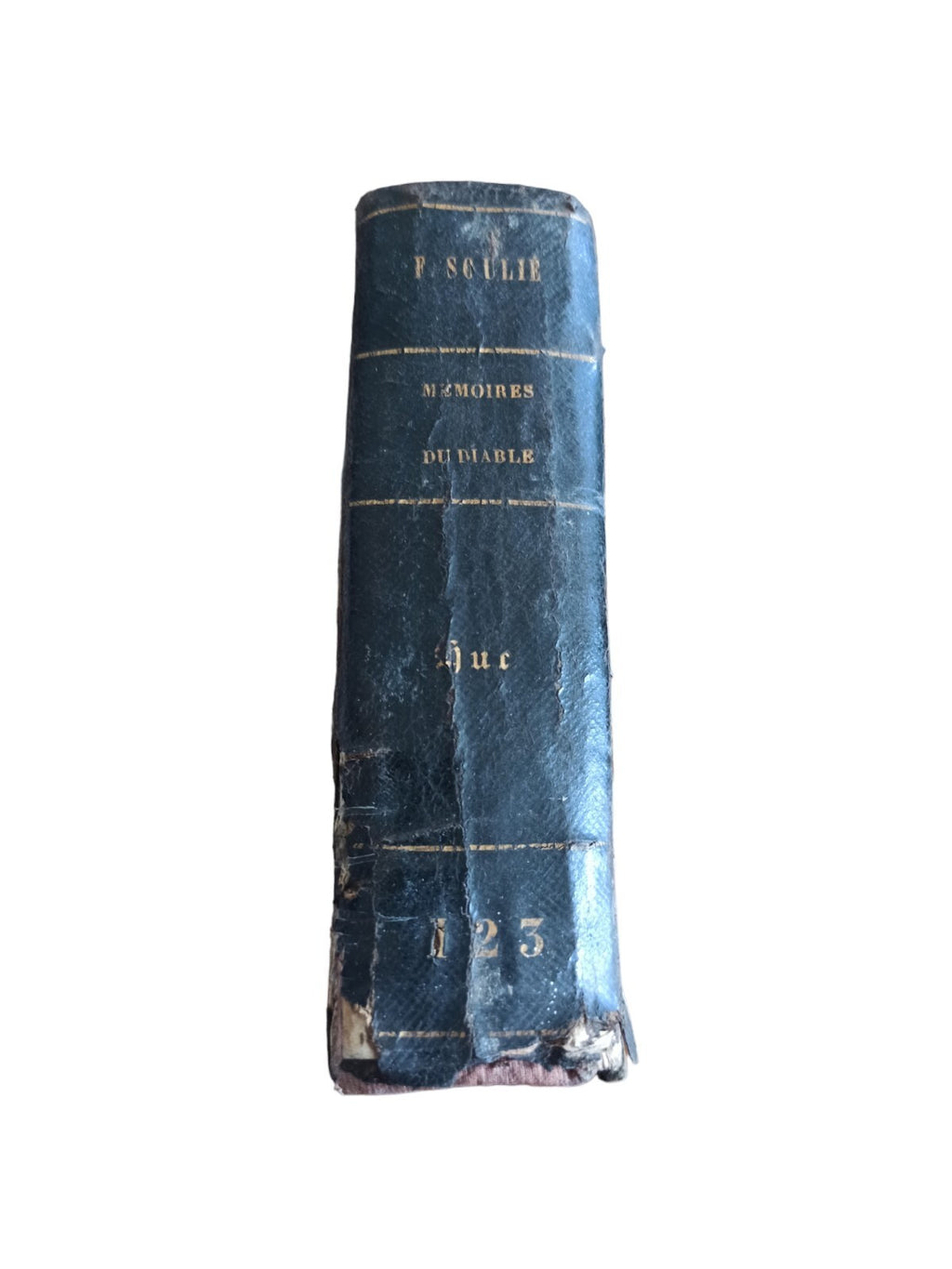 Livre ancien Les Mémoires du Diable F. Soulié Tome I 1846 reliure d'époque