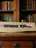 Autocollant FINA Supergrade ancien vintage déco garage voiture rétro