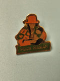 Vintage pin's "Pour Maman" émaillé, mère et enfant, collection rétro