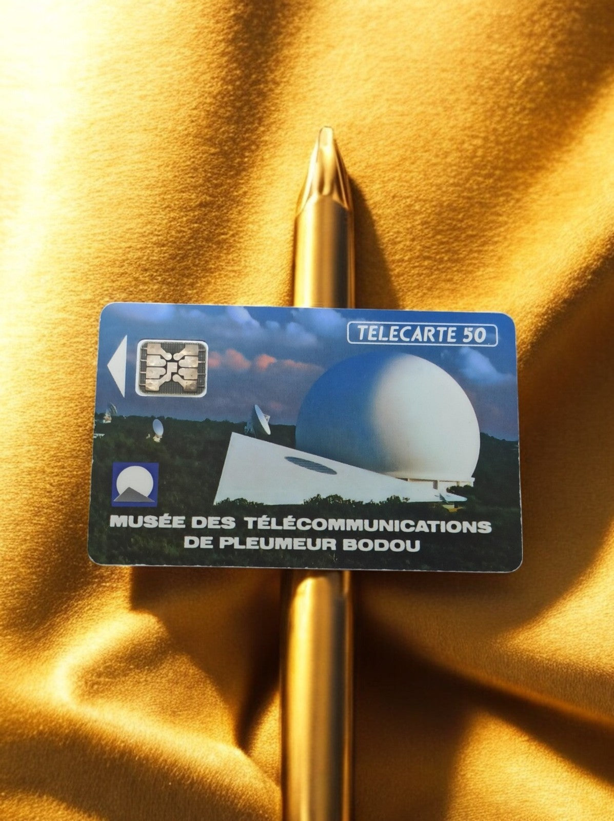 Carte téléphonique vintage Pleumeur Bodou Télécom 50 unités rétro France