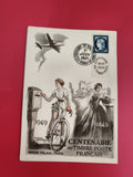 Carte commémorative Centenaire Timbre-Poste 1949 Grand Palais Paris philatélie