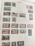 Lot anciens timbres USA oblitérés, années 1950-60, philatélie vintage États-Unis