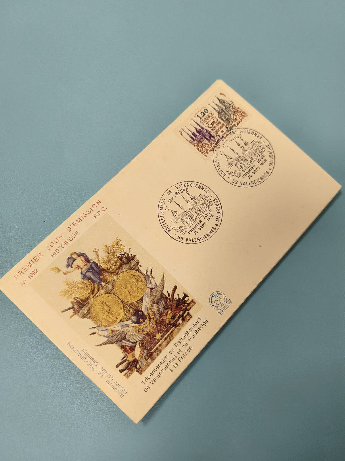 Enveloppe FDC premier jour d?émission Tricentenaire Valenciennes Maubeuge