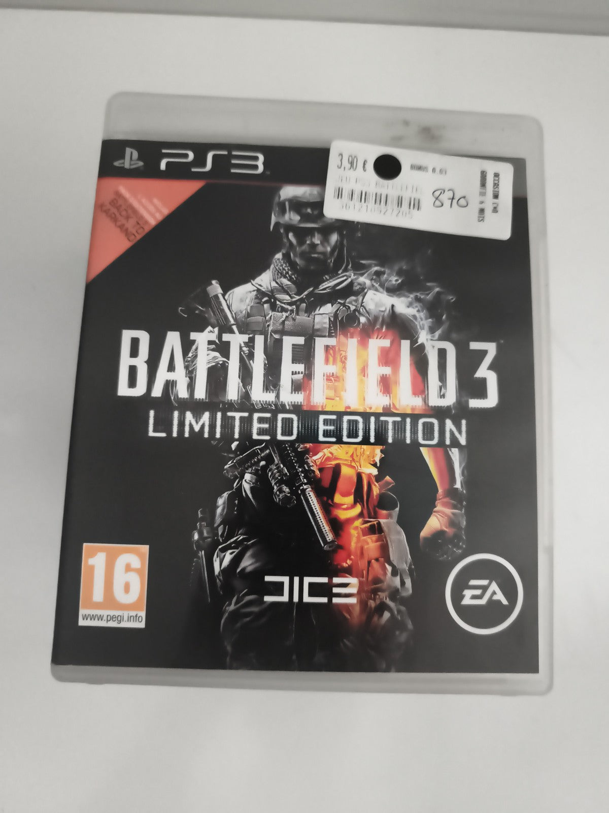 Jeu PS3 Battlefield 3 Limited Edition EA DICE sans notice