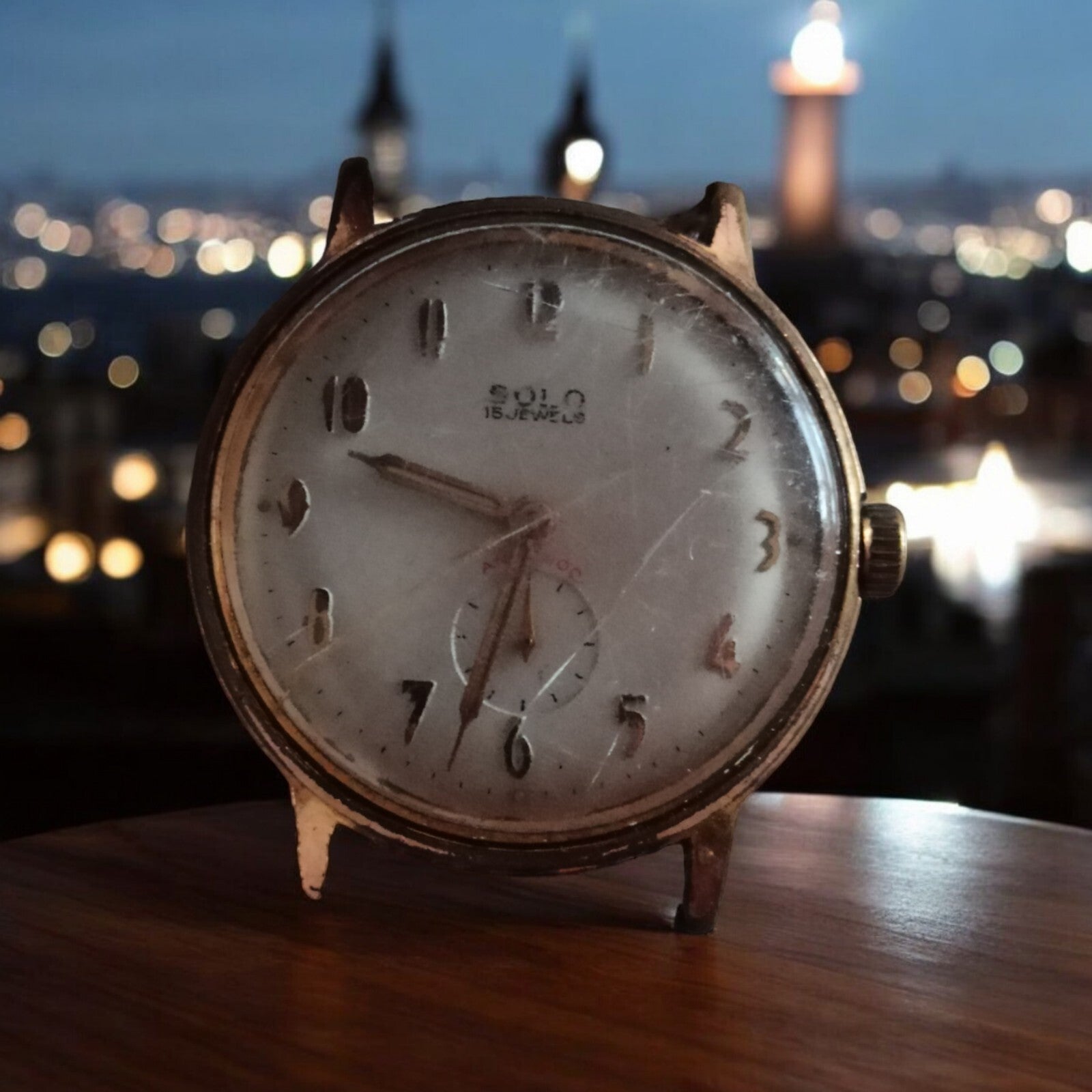 Montre mécanique SOLO vintage 15 jewels à restaurer ? cadran patiné