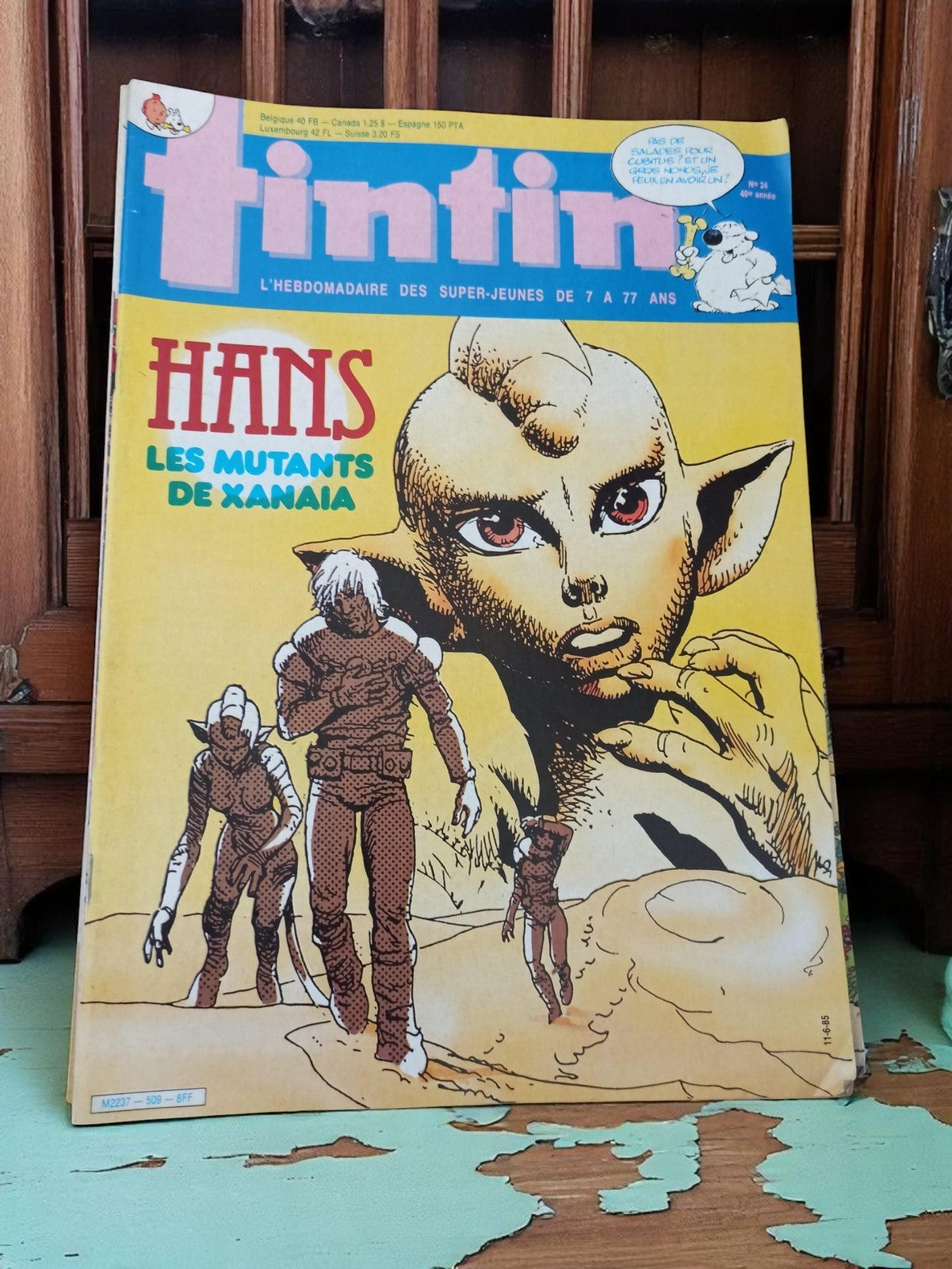 Magazine Tintin vintage Hans Les Mutants de Xanaia ancien n° collector rare