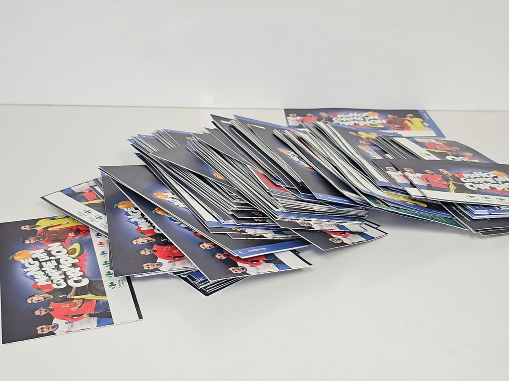 Lot stickers Mange comme un champion Carrefour 2020 ? Ensemble autocollants enfa