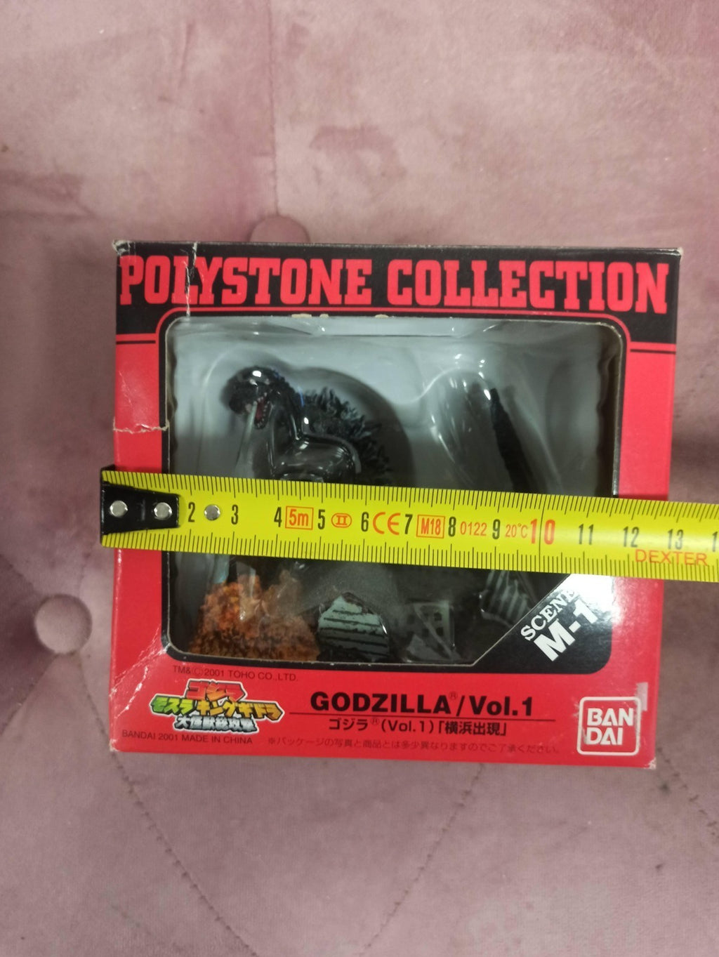 Figurine Godzilla Bandai Polystone Vol.1 Yokohama vintage Japan boîte