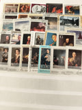 Timbres URSS oblitérés art peinture Russie thématique philatélie