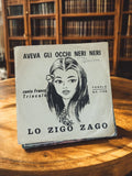 Disque vinyle 45 tours vintage Franco Trincale Lo Zigo Zago pochette rétro itali