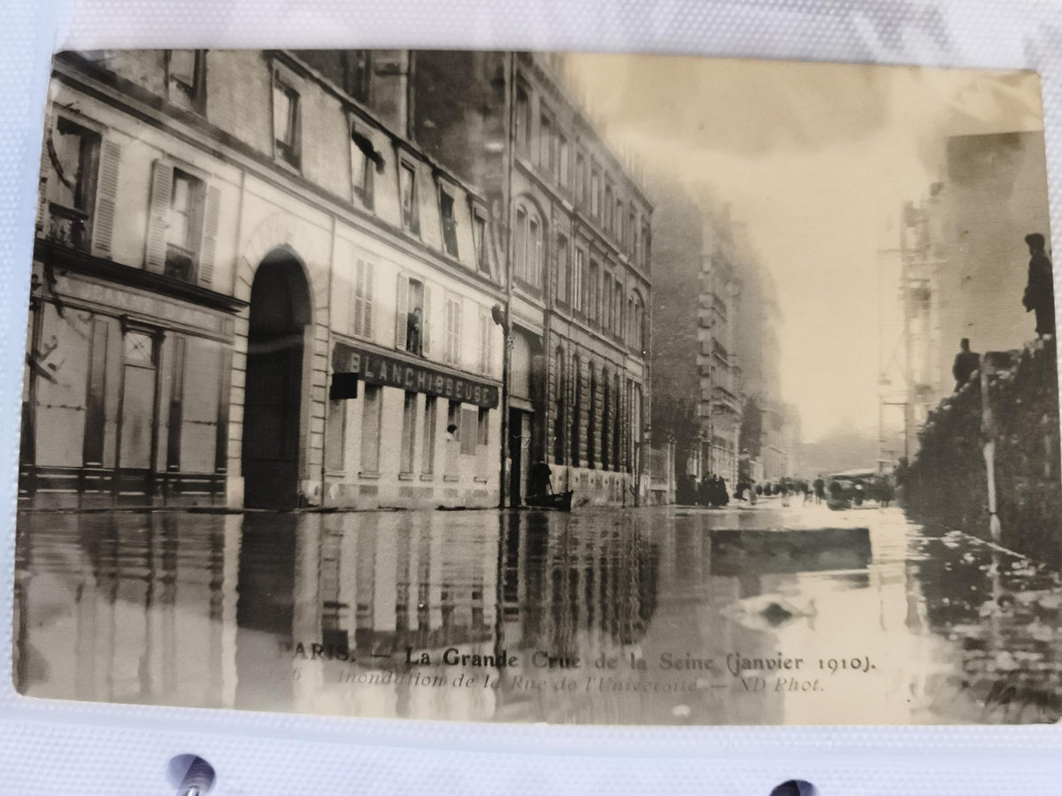 Carte postale CPA Paris Grande Crue Seine 1910 inondation ND Phot.
