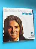 Vinyle 45 tours Christian Delagrange Petite fille pochette photo chanson françai