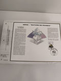 Feuillet CEF Nature de France marcassite timbre 2,00 F minéraux philatélie