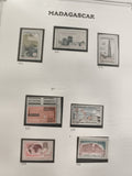 Timbres Madagascar thématiques industrie science lot 7 neufs philatélie
