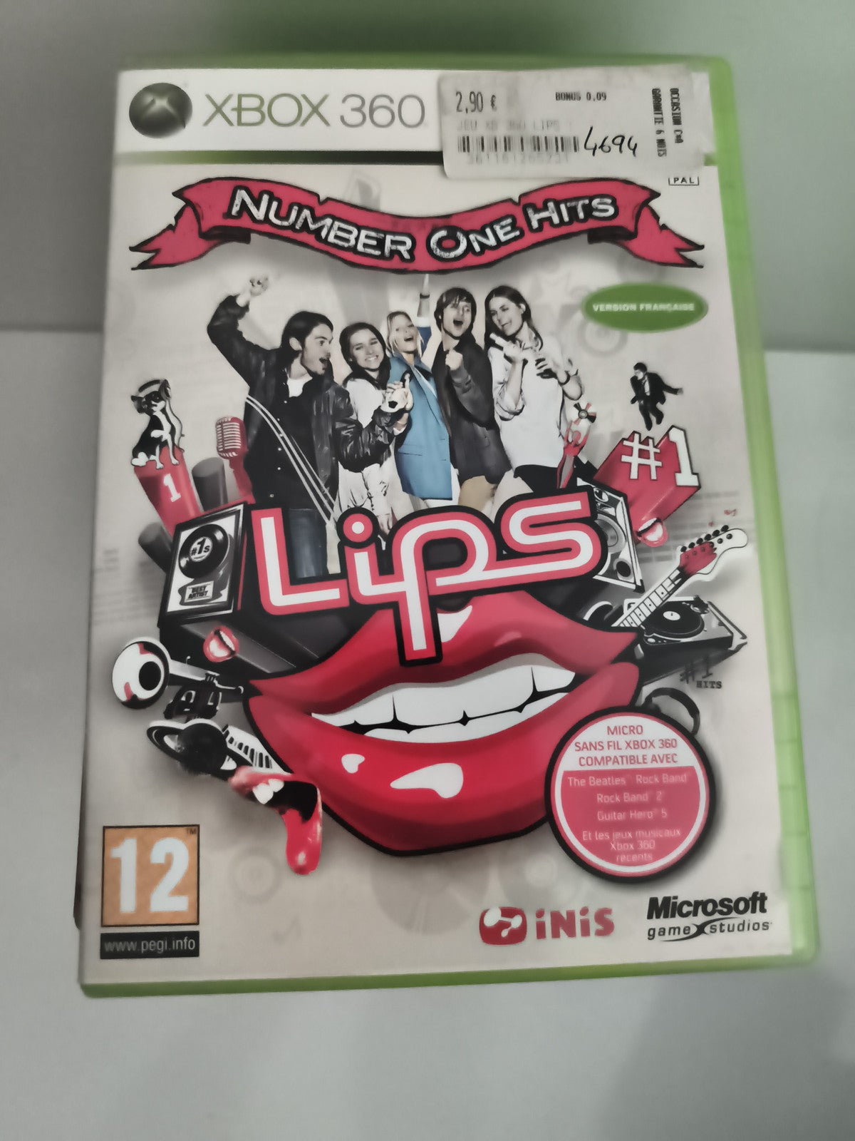 Jeu Xbox 360 Lips Number One Hits version française Microsoft