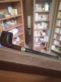 Pipe ancienne courbe avec bague argent signée, vintage fumeur rétro