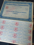 Action au porteur Pera Palace Hôtel de Constantinople 1922, document financier v